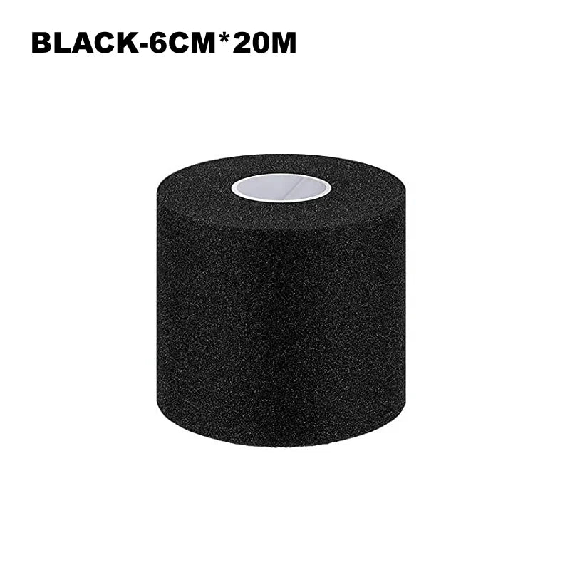 Foam underwrap tape roll, black 6 cm width